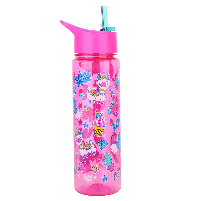 Smiggle Lama Desigh Water Bottle 650 ml 24cm