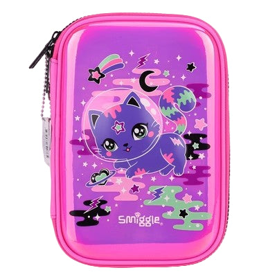 Smiggle Pencil Case Cat Design 23x16cm