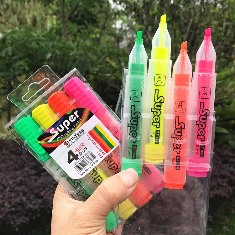 Highlighter 4 In 1 Marker Colored Pen