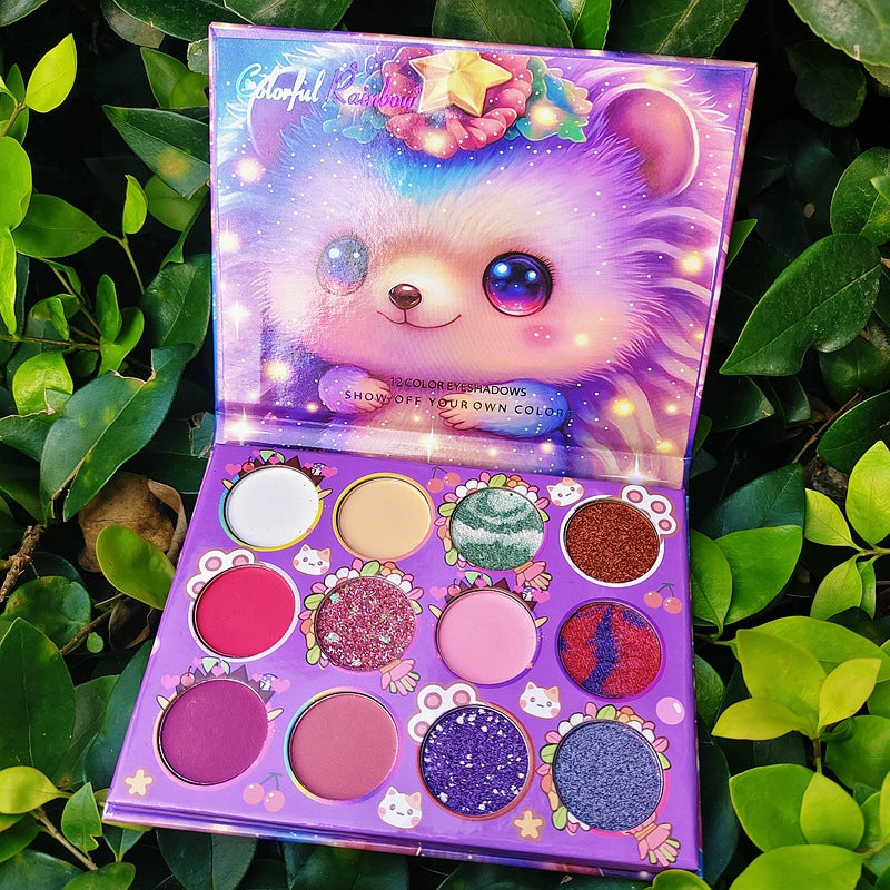 12 Color Glitter Eyeshadow Palette Makeup Long-Lasting