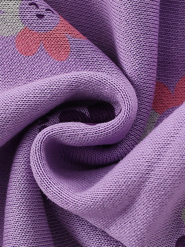 Purple Cotton Jacket For Girl High-quality Size 1-8y