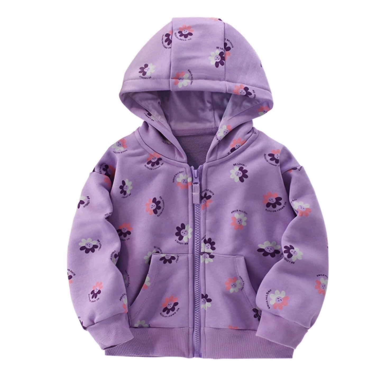 Purple Cotton Jacket For Girl High-quality Size 1-8y