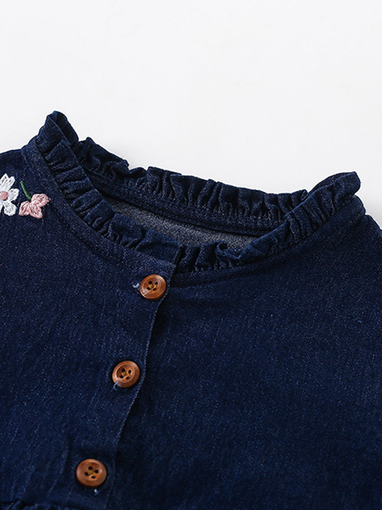 Denim Dress Long Sleeve Size 1-8y