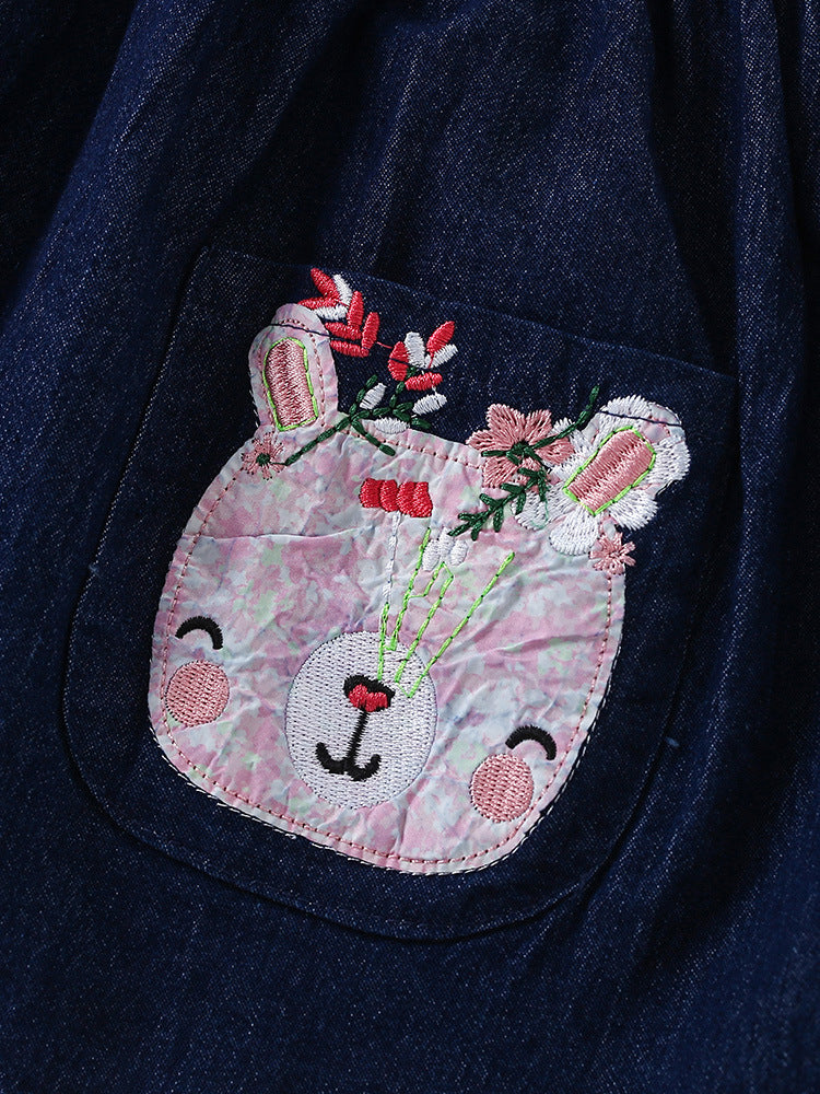 Denim Dress Long Sleeve Size 1-8y