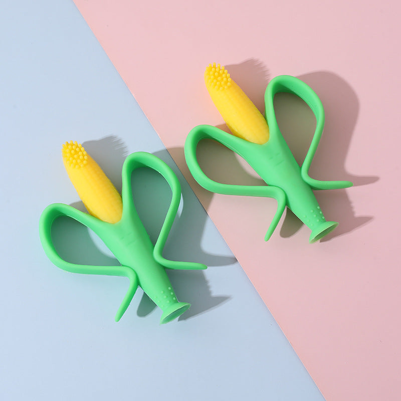 Baby Silicone Teether Shew Corn Design