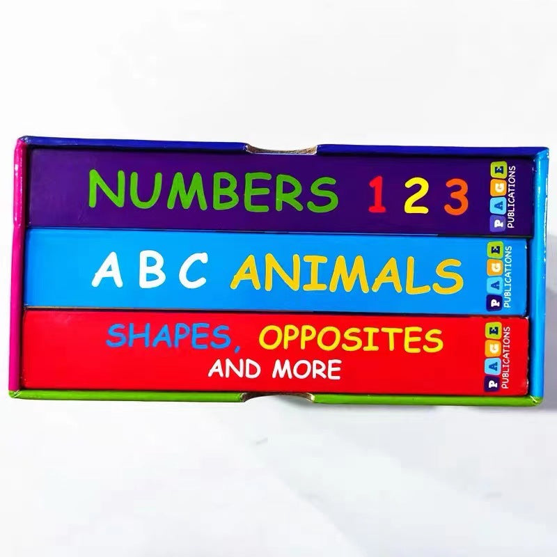 Little Learning Library (3 Book Set) Alphabet,Numbers&Opposites-Kids Books Boxed Collection