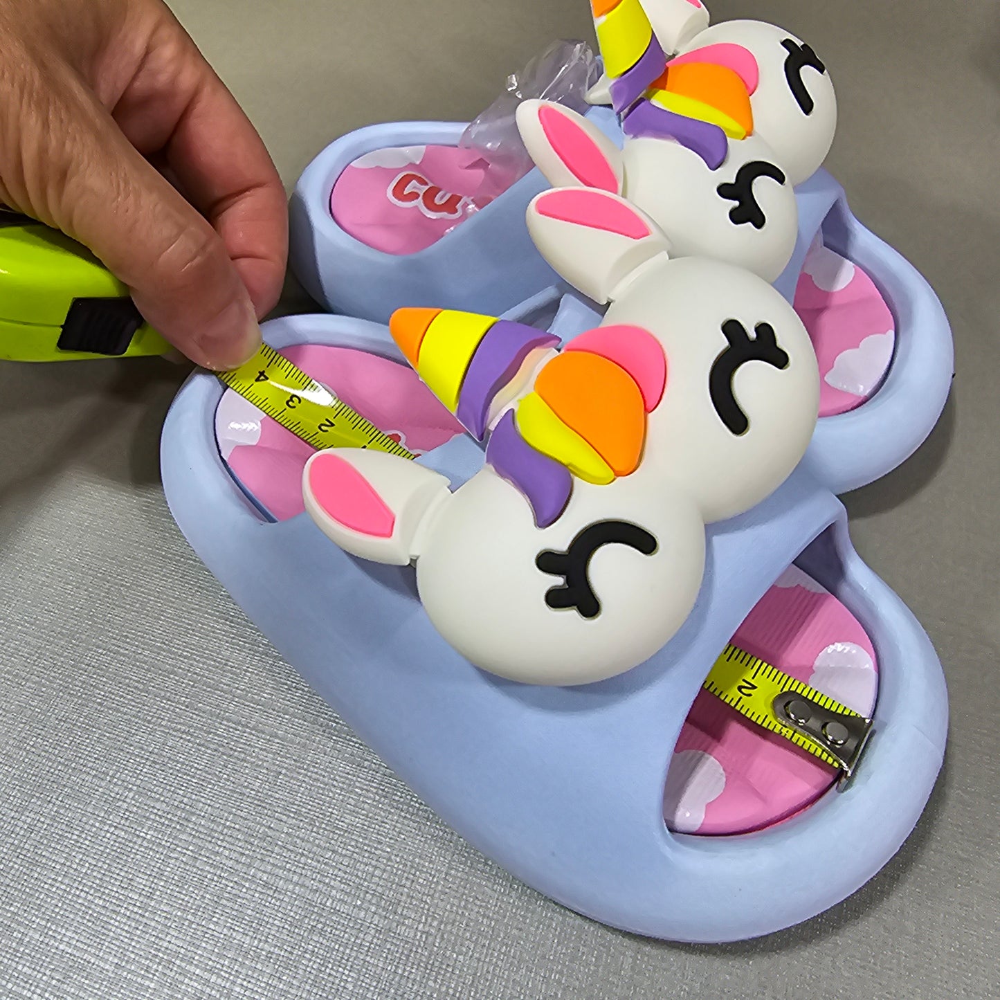 Funny Unicorn Slippers Size 23-37
