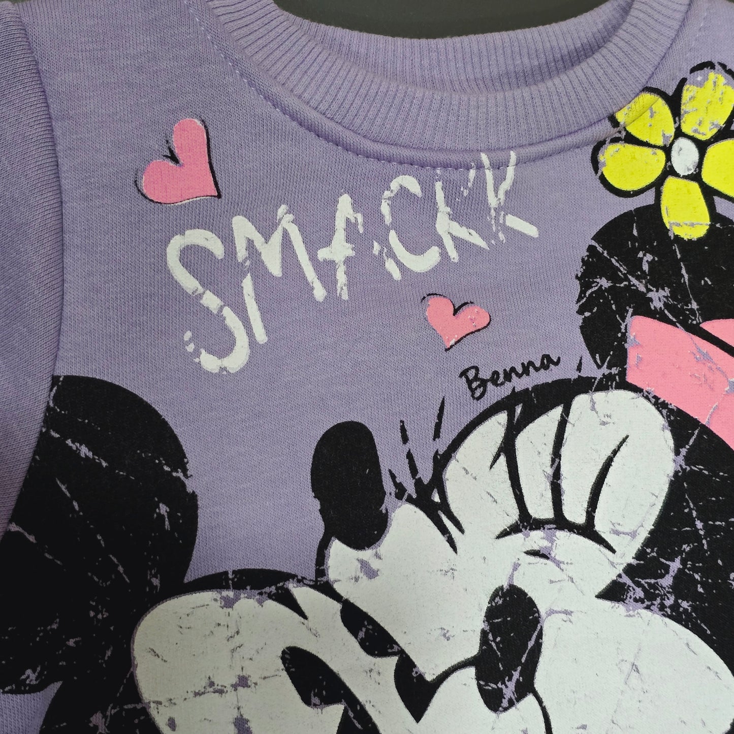 Warm Outfit With Fleece Minnie &Mickey Mouse Design Size 3-4y