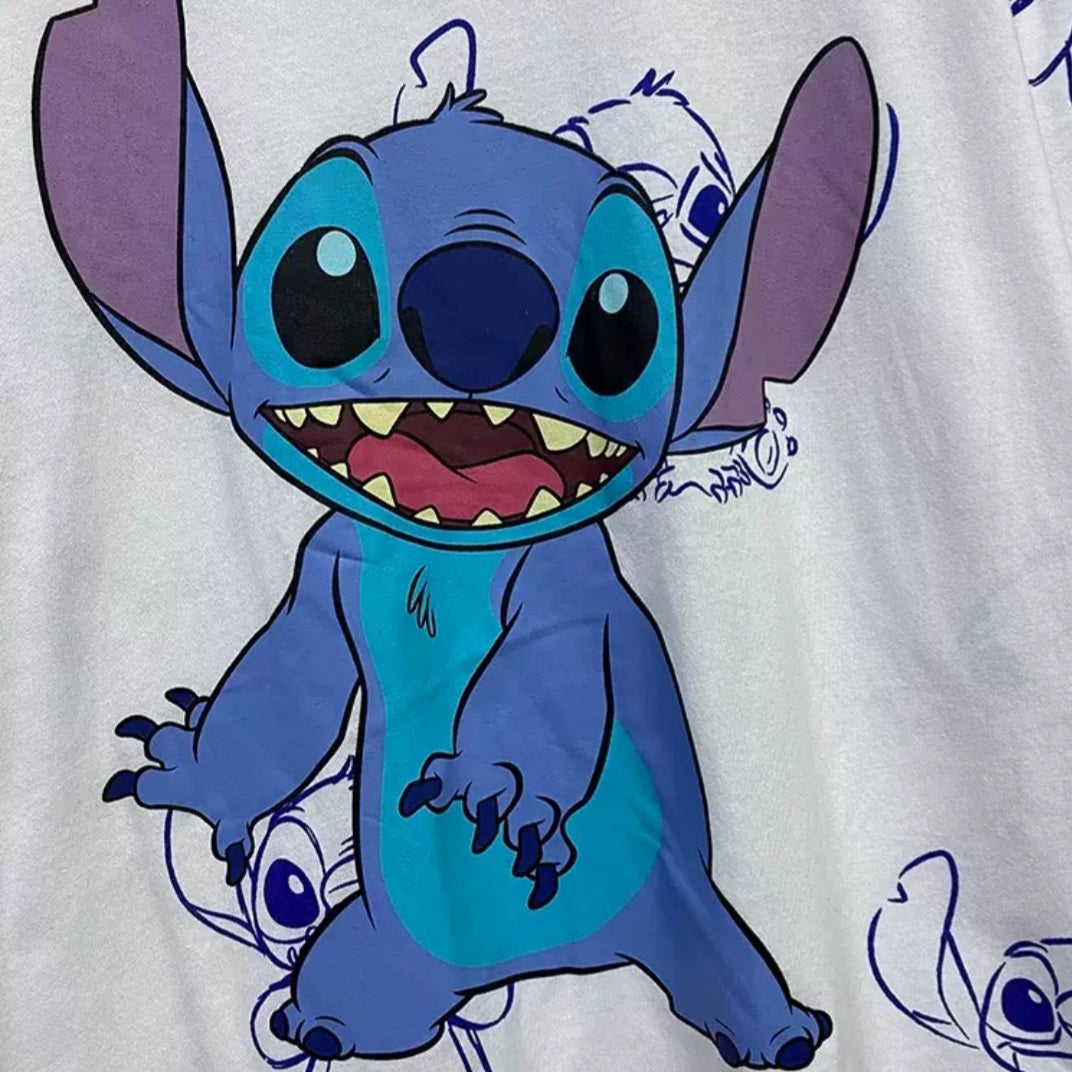 Stitch Tshirt 100%Cotton For Women Size S-L