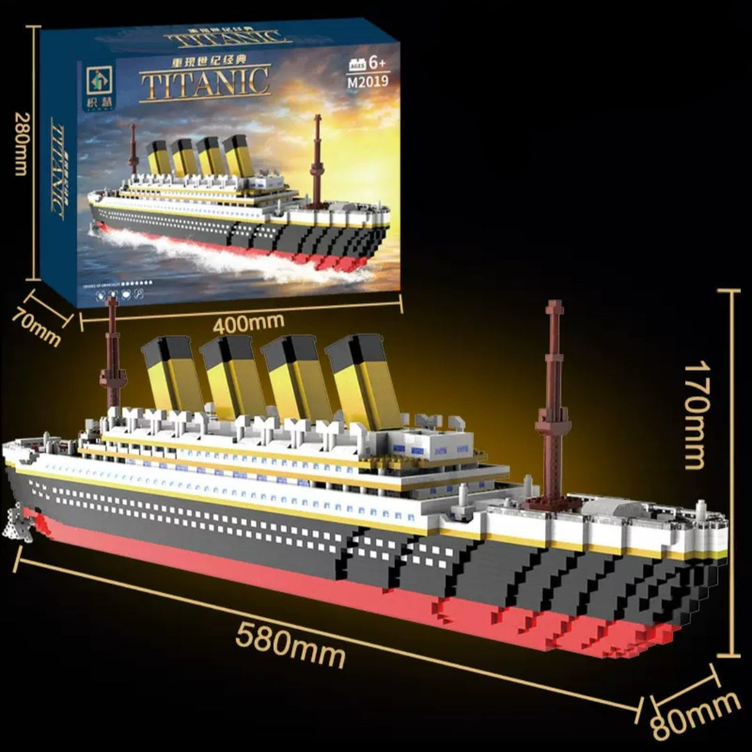 Titanic Building Blocks Set - 1878pcs Micro Kit, Educational Toy Gift for Boys