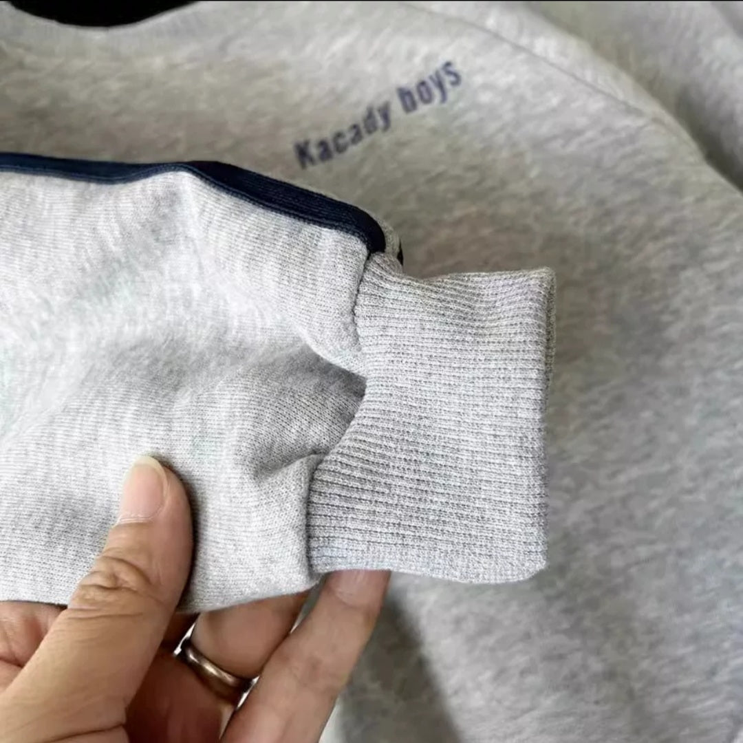 Spring and Autumn New Boys Casual Middle-aged Sports Pants Sweater Set