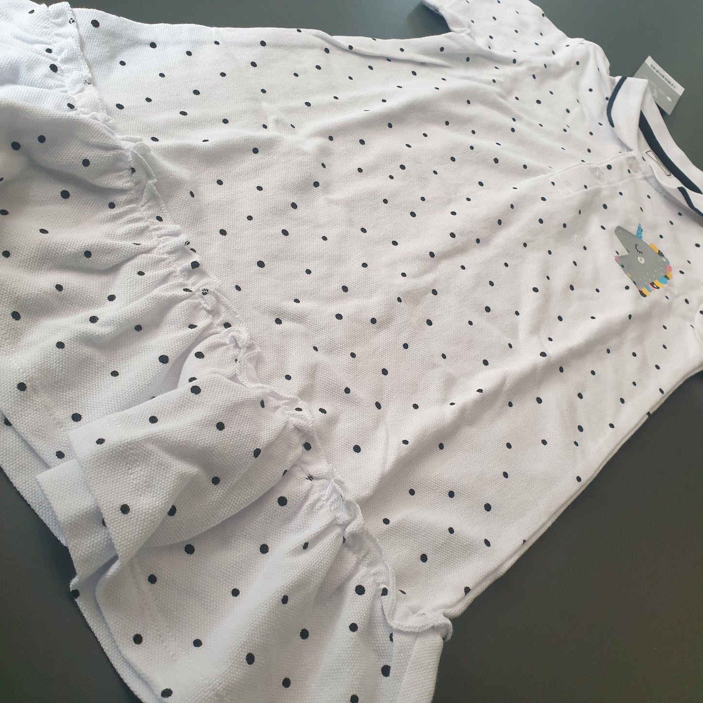 Unicorn Polo Dress Cotton 100% Size 2-7y