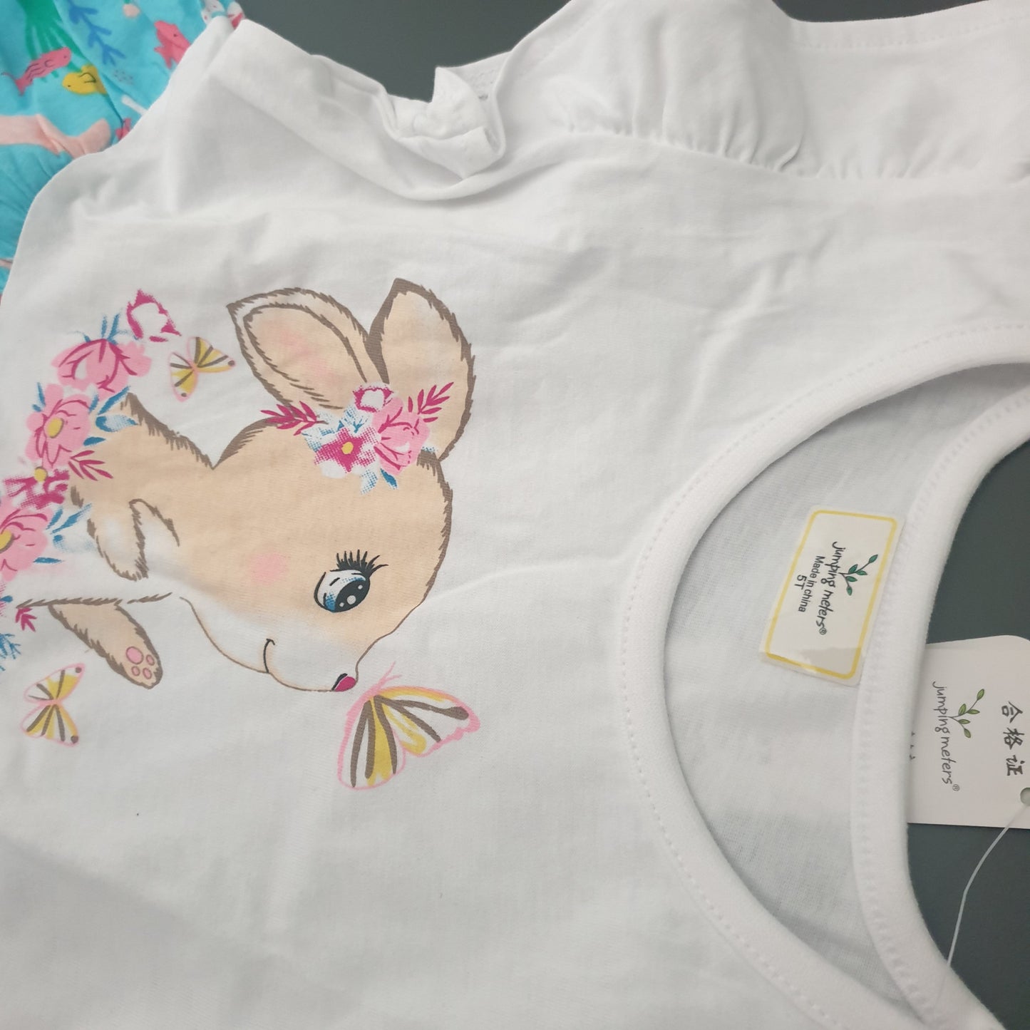 Cute Dress For Girls Rabbit Design Size 5-7y