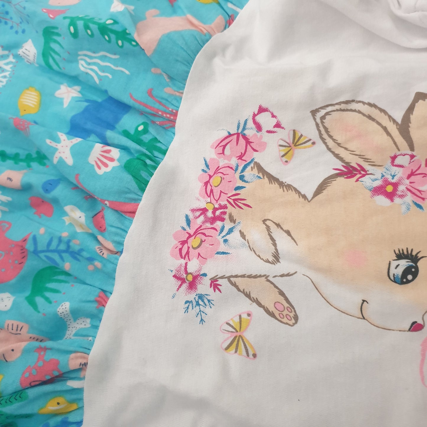 Cute Dress For Girls Rabbit Design Size 5-7y
