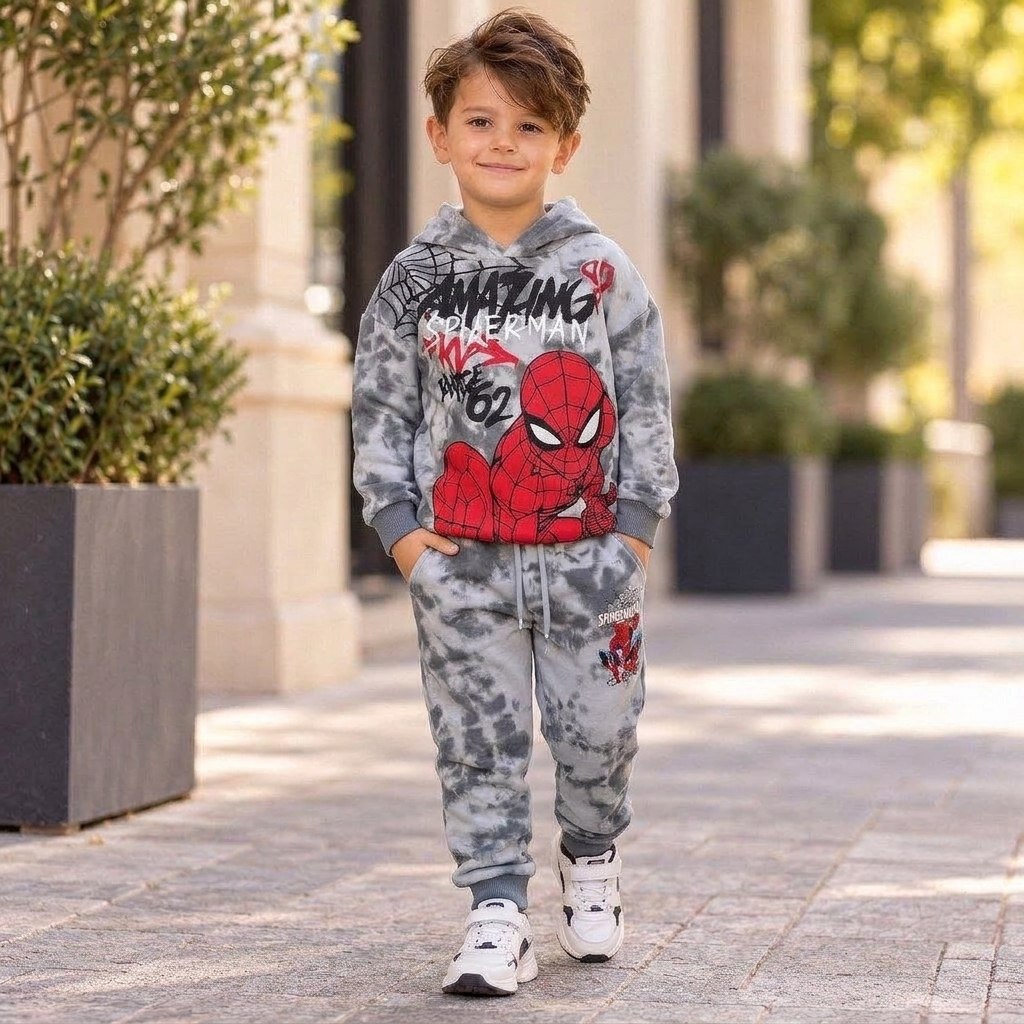 Kids’ Spider-Man Warm Fleece Outfit Set / 3–8Y