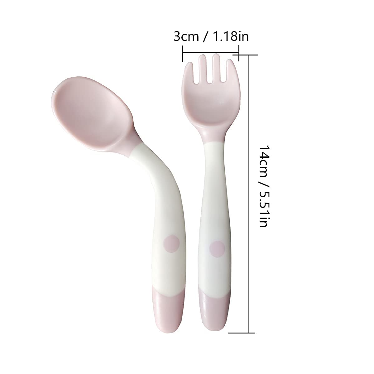Flexible Training Spoon&Fork For Babies
