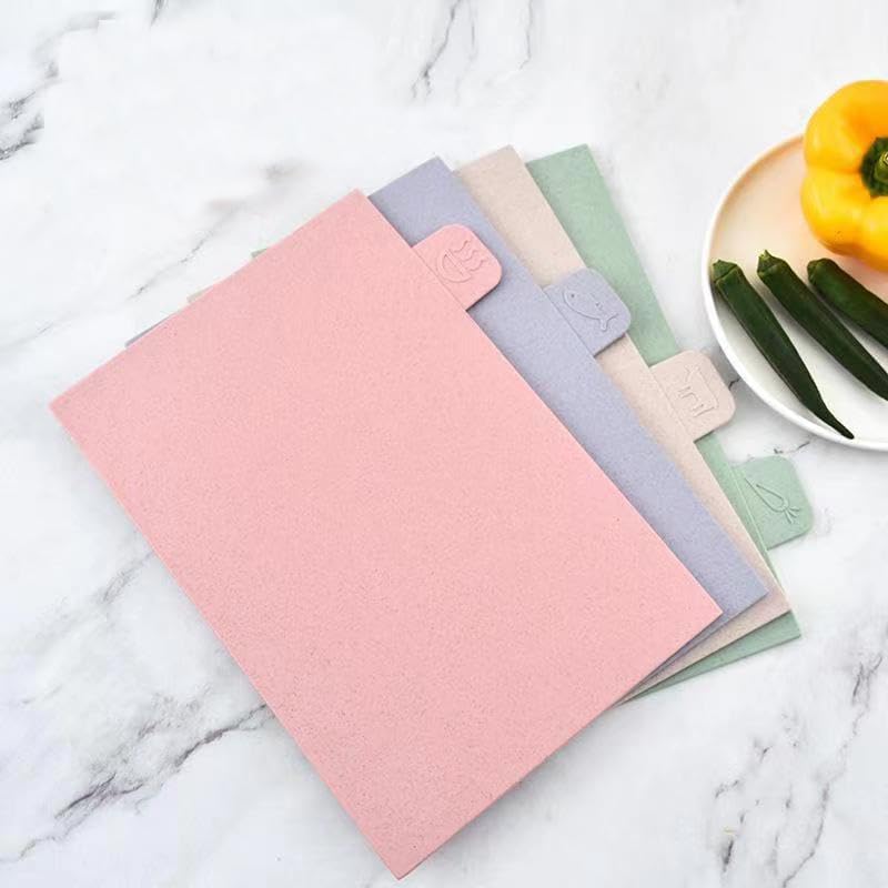 4 Pieces Chopping Board Set With Storage Holder