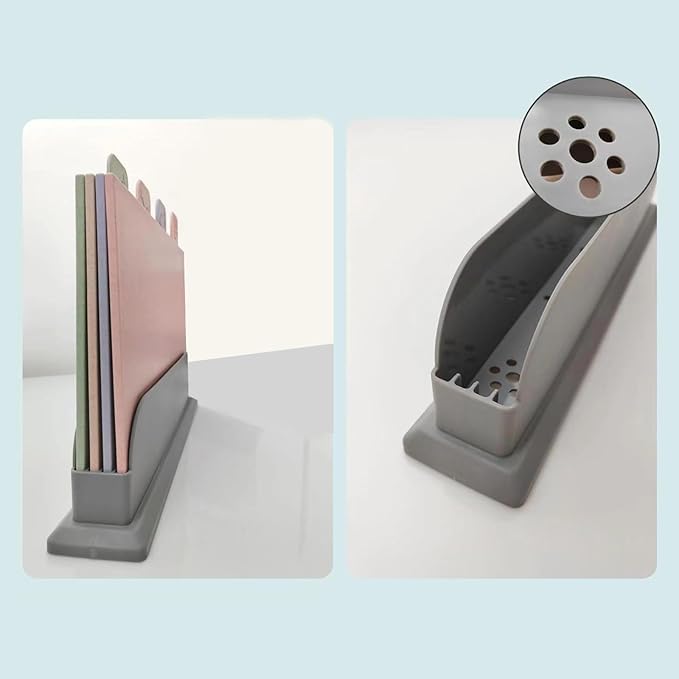 4 Pieces Chopping Board Set With Storage Holder