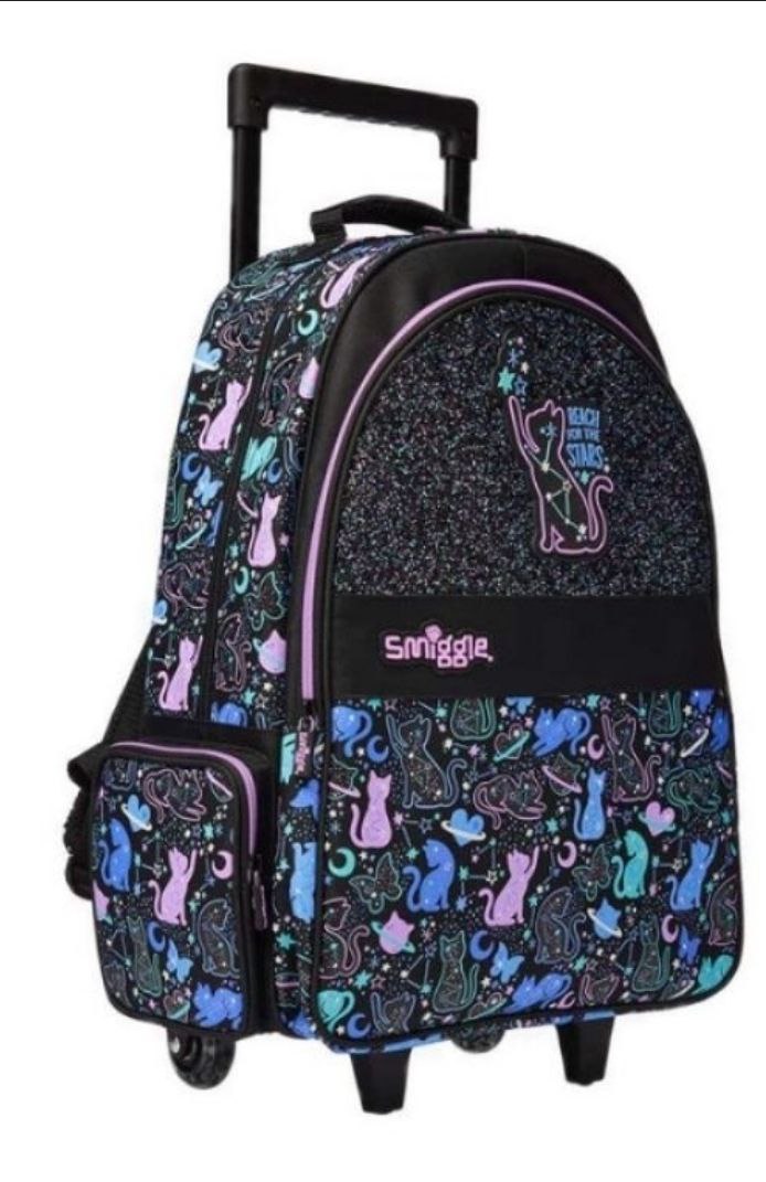 Smiggle Backpack With Wheels Cat Design