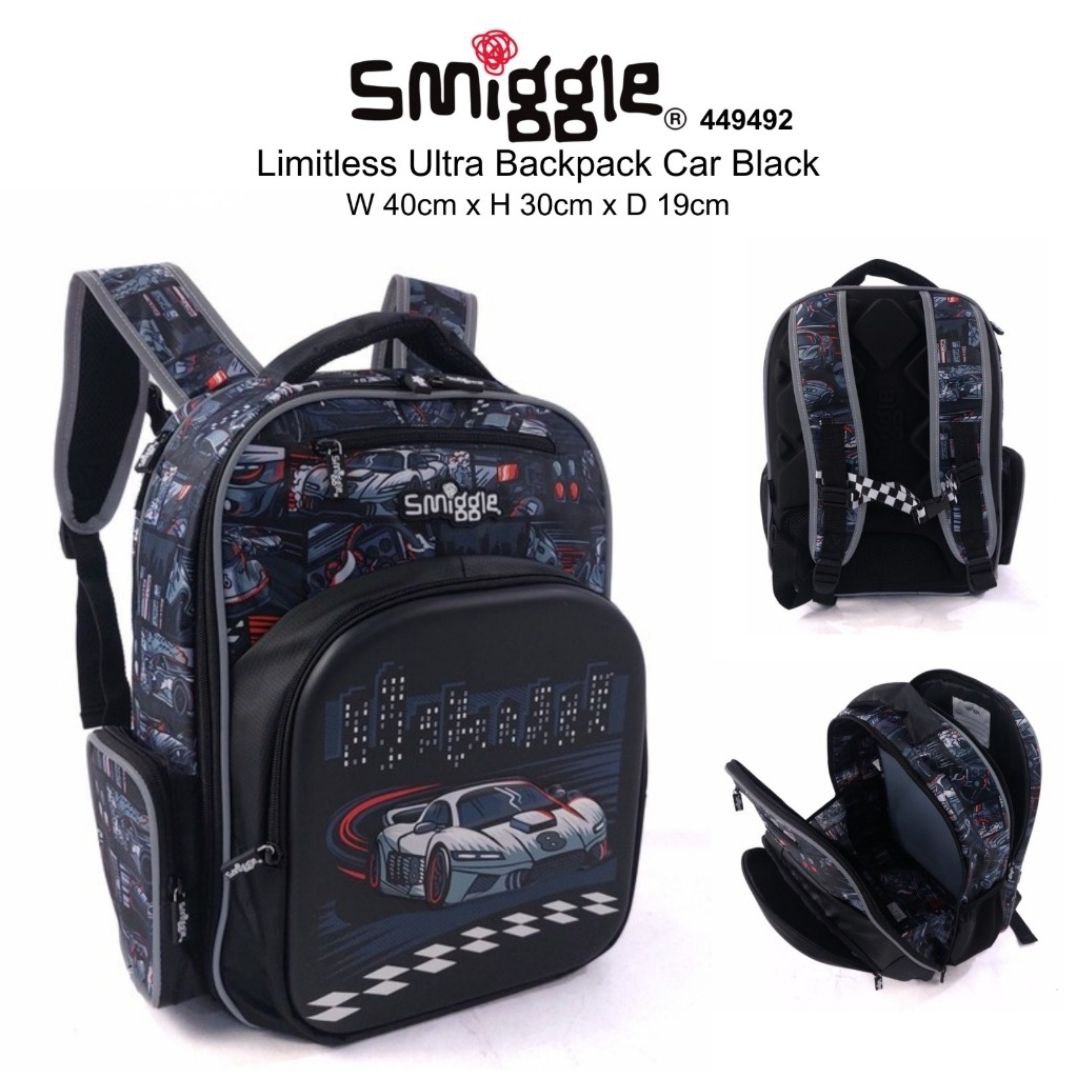 Smiggle Backpack Car Design 40cm kg1-gr1