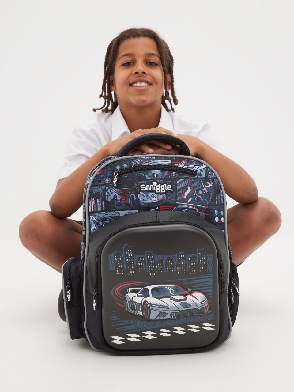 Smiggle Backpack Car Design 40cm kg1-gr1