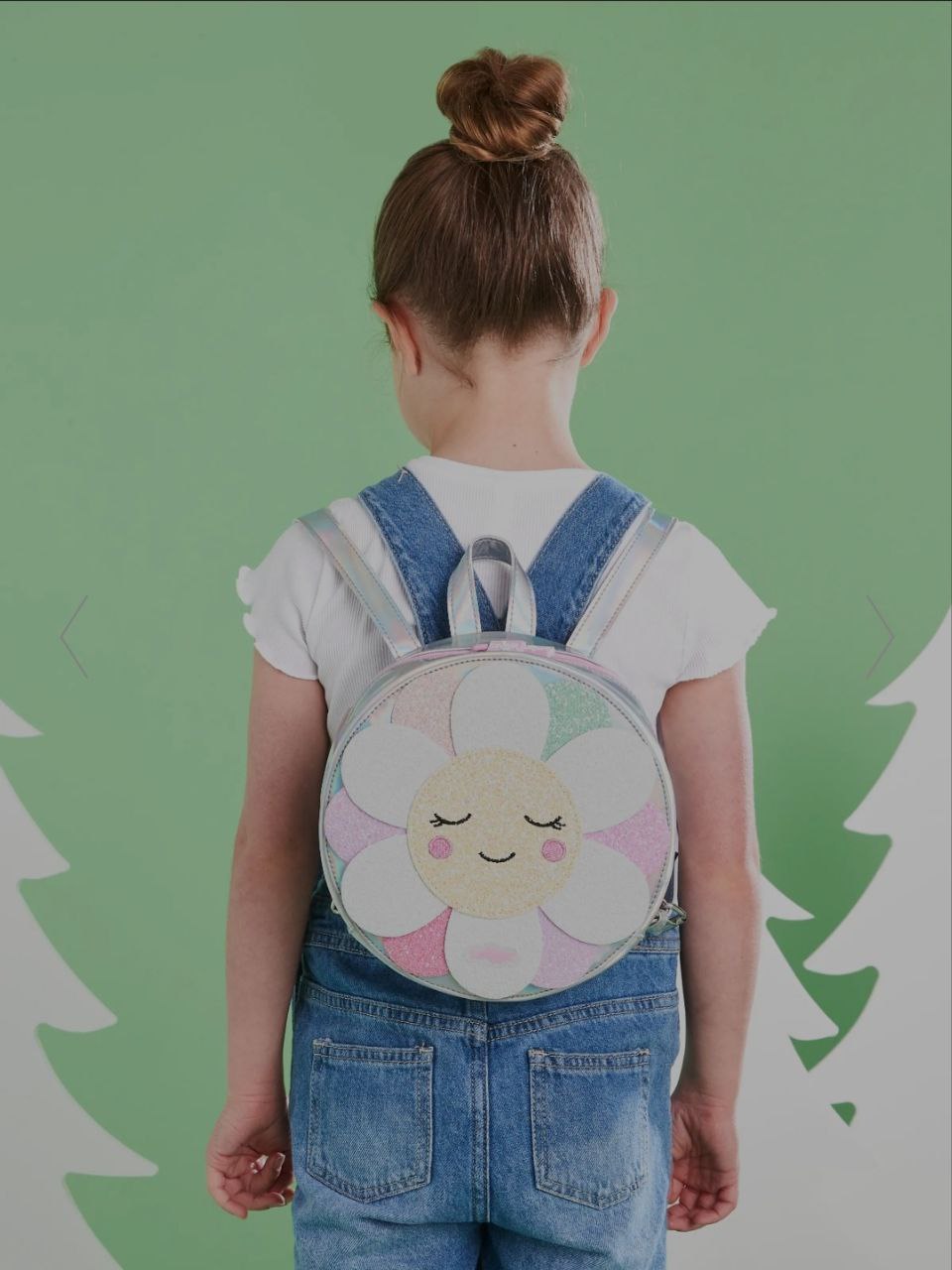 Smiggle Small Backpack Flower Design 21cm