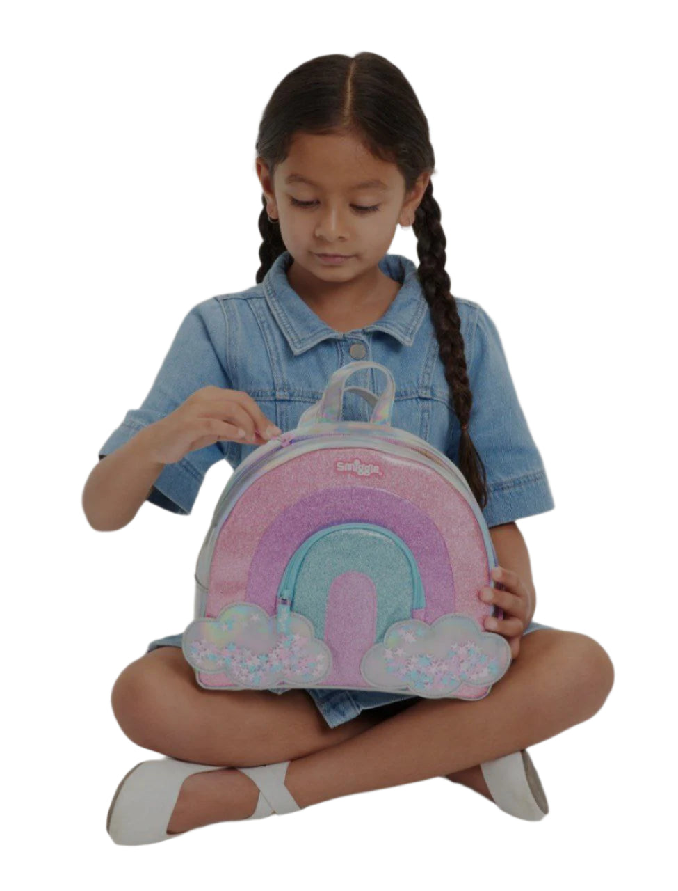 Smiggle Small Backpack Rainbow Design 22cm