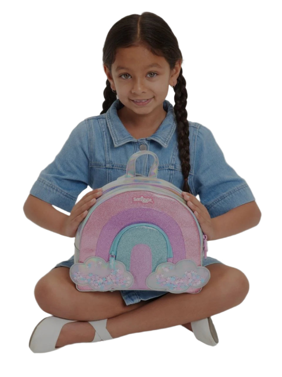 Smiggle Small Backpack Rainbow Design 22cm