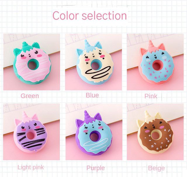 Eraser Donuts Design Random Color 1pc