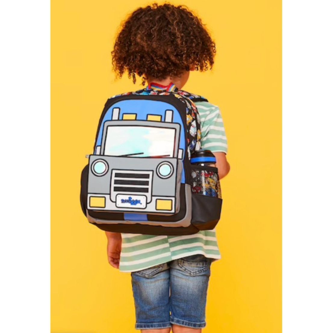 Smiggle Small Backpack Cartoon Car Design 38cm KG1-KG3