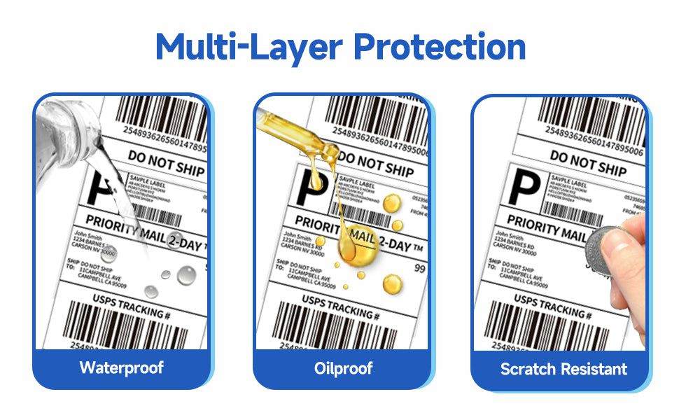Phomemo Label Sheet For Printer 500 Pcs 4×6cm