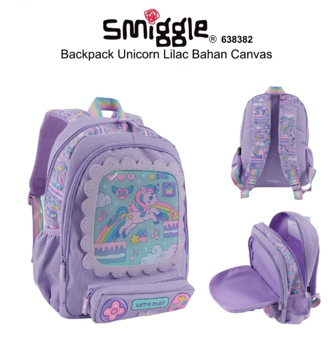 Smiggle Small Backpack unicorn Rainbow Design 38cm KG1-KG3
