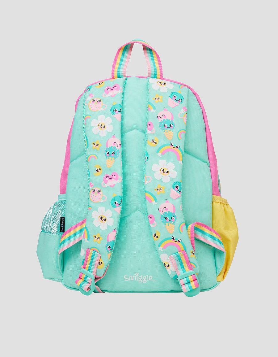 Smiggle Small backpack Flower Rainbow Design 38cm KG1-KG3
