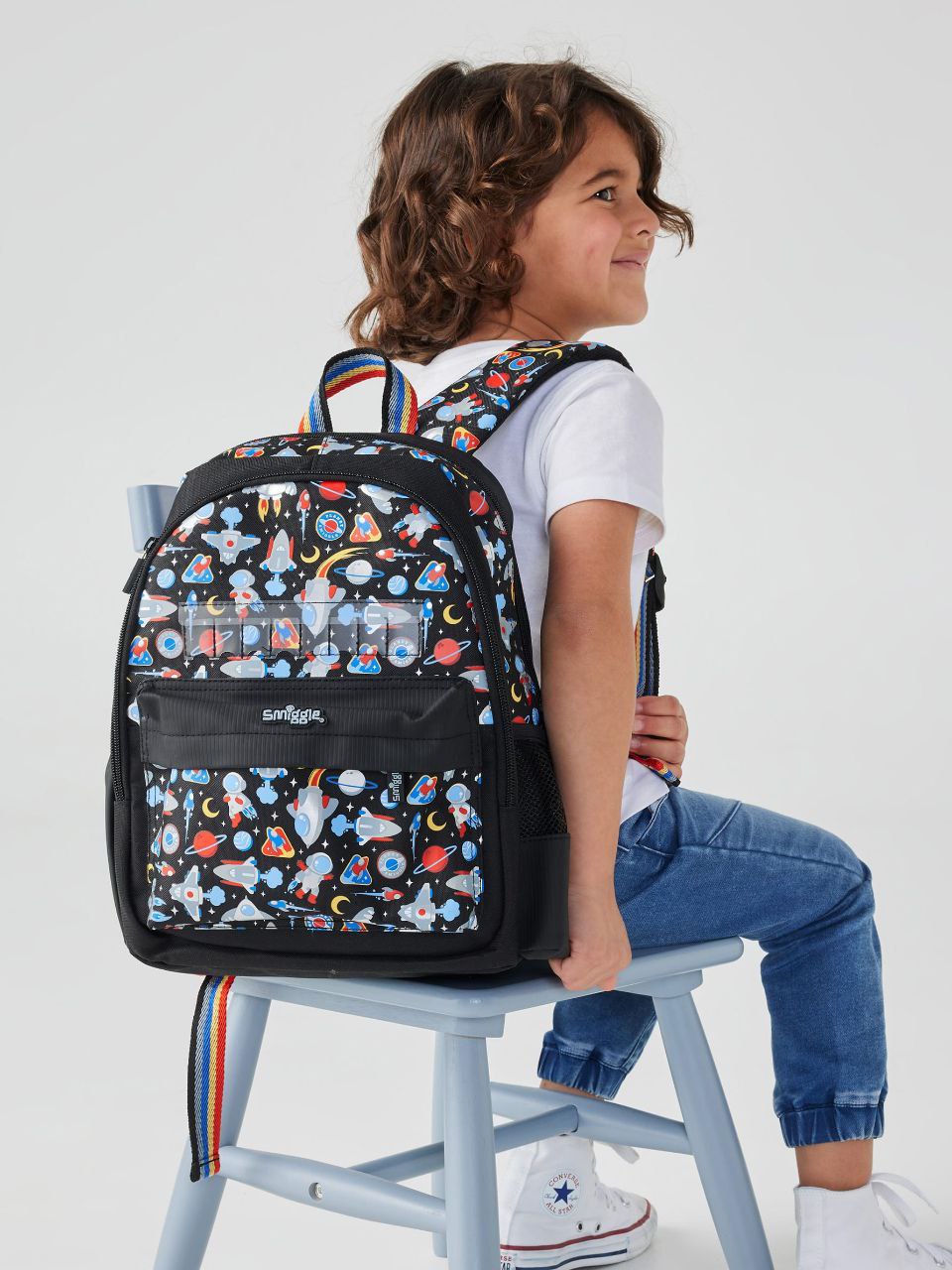 Smiggle Small Backpack Space Design 38cm KG1-KG3