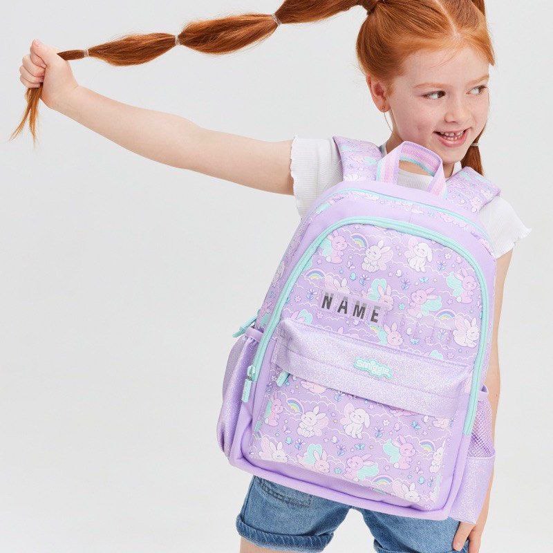 Smiggle Small Backpack Rabbit Rainbow Design 38cm KG1-KG3