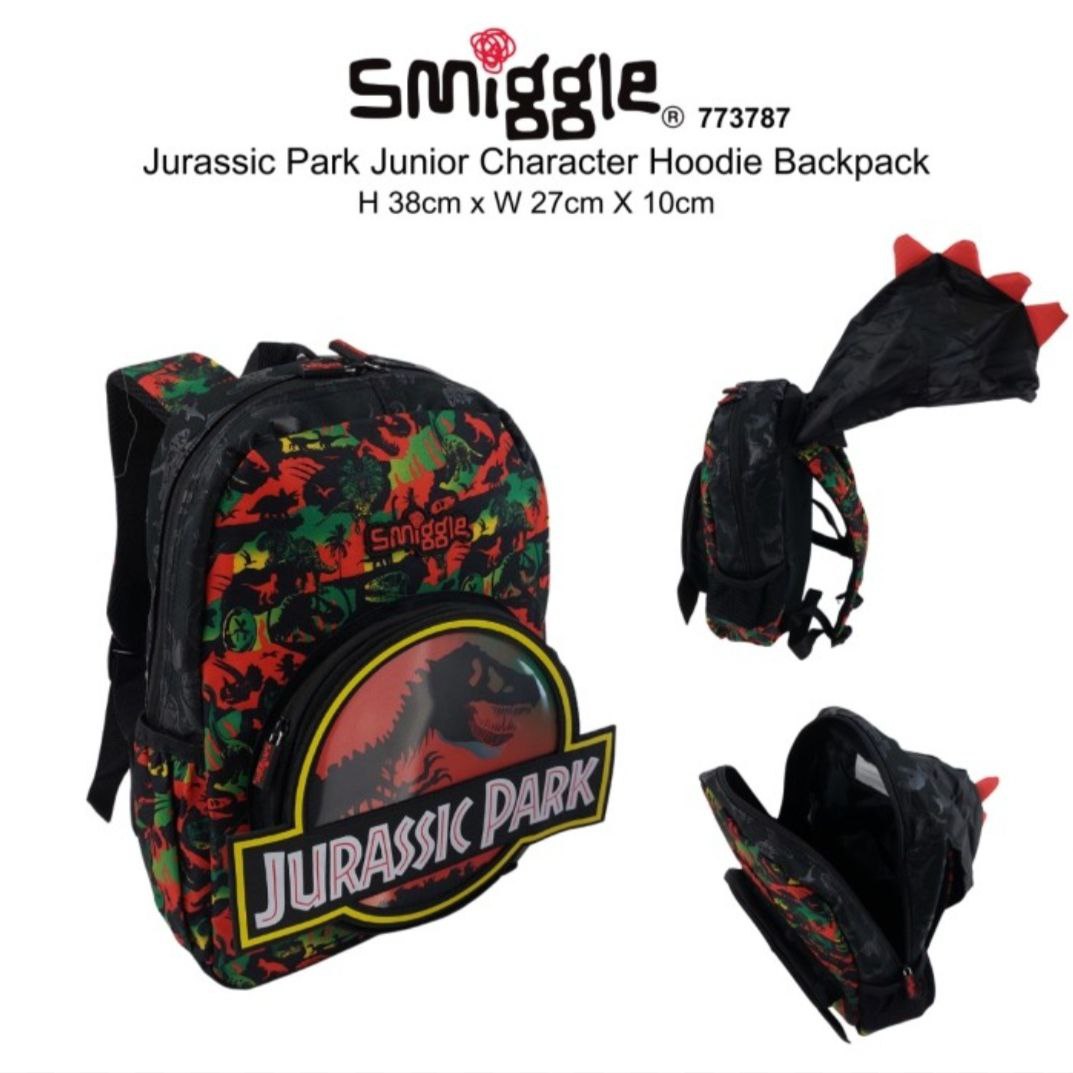 Smiggle Small Backpack Jurassic Park Design 38cm KG1-KG3