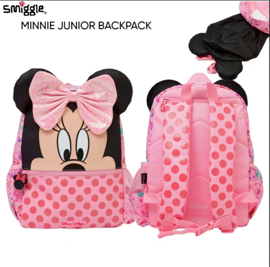 Smiggle Small Backpack Minnie Mouse Design 38cm KG1-KG3