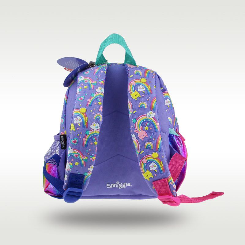 Smiggle Small Backpack Rainbow Design 26cm