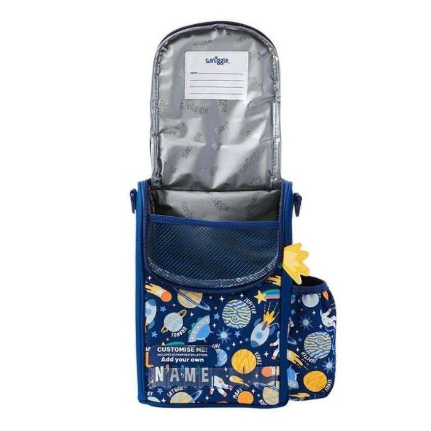 Smiggle Lunch Bag | Shoulder Straps | Blue Space | 26×18×12cm