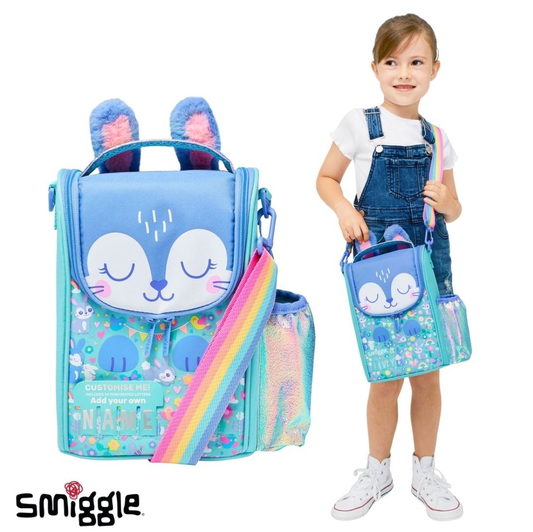 Smiggle Lunch Bag | Shoulder Straps | Rabbit | 26×18×12cm