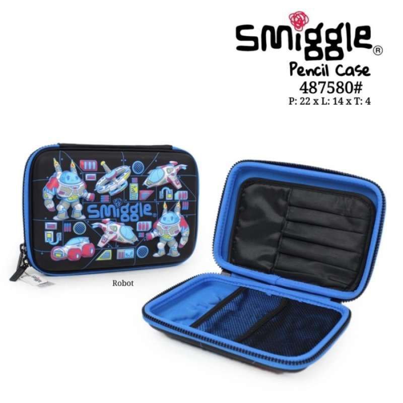 Smiggle Pencil Case Robot Space Design