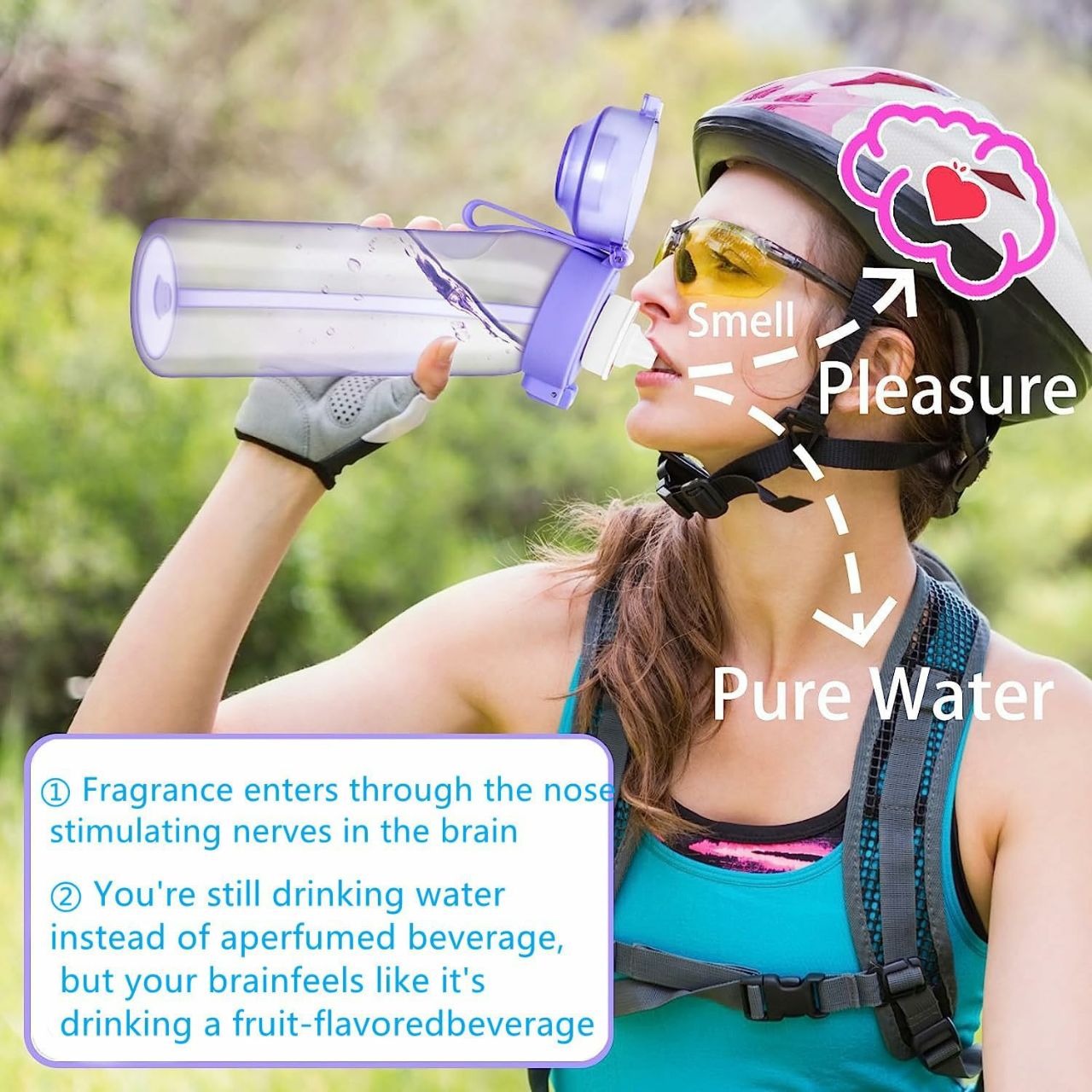 Flavored Water Bottle 650ml With 3 Random Flavor Pods