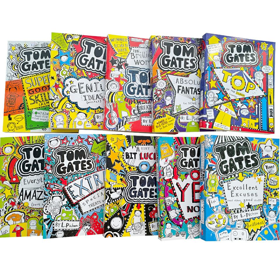 Tom Gates 10 Books Set