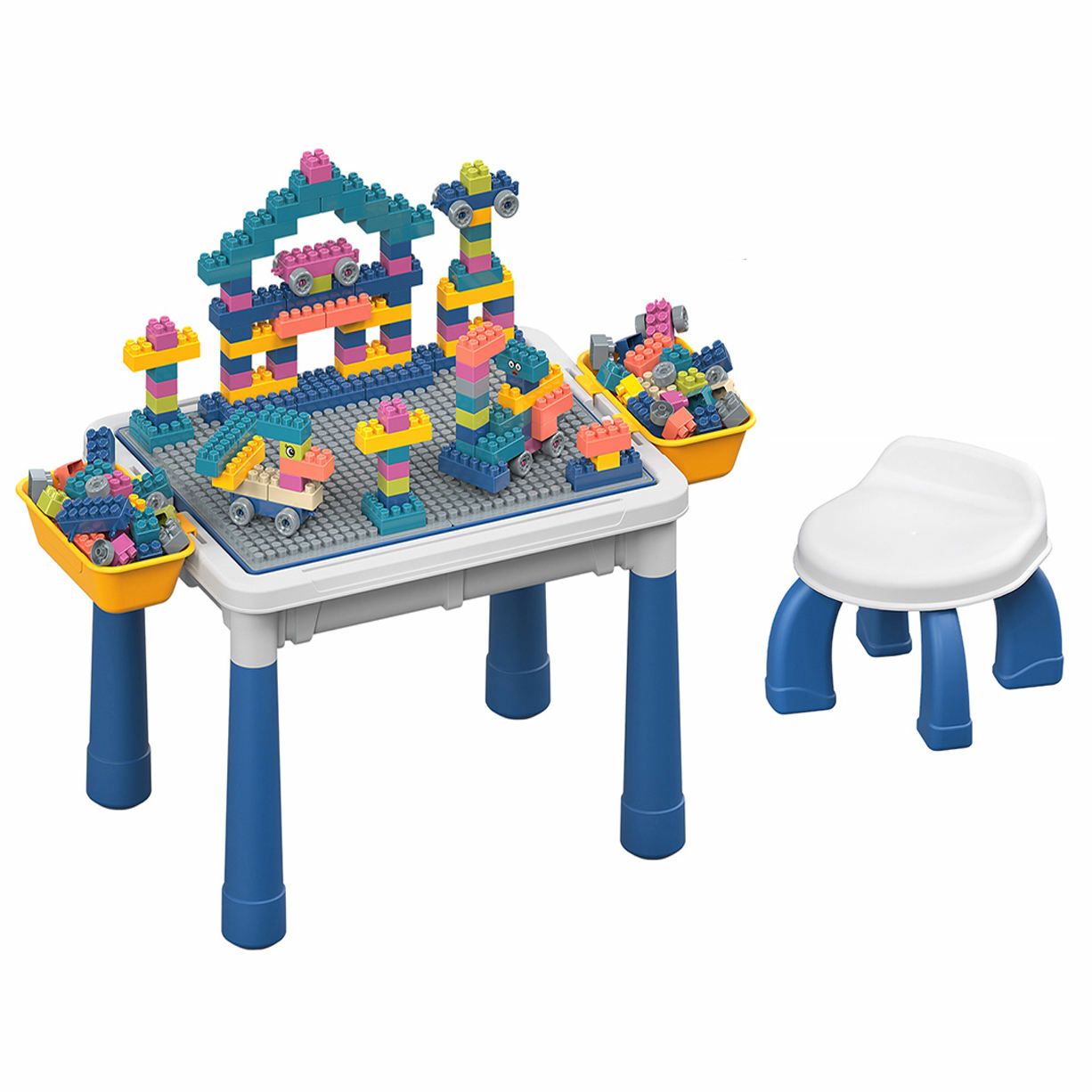 Multi-Functional Block Game Table 88 Pcs