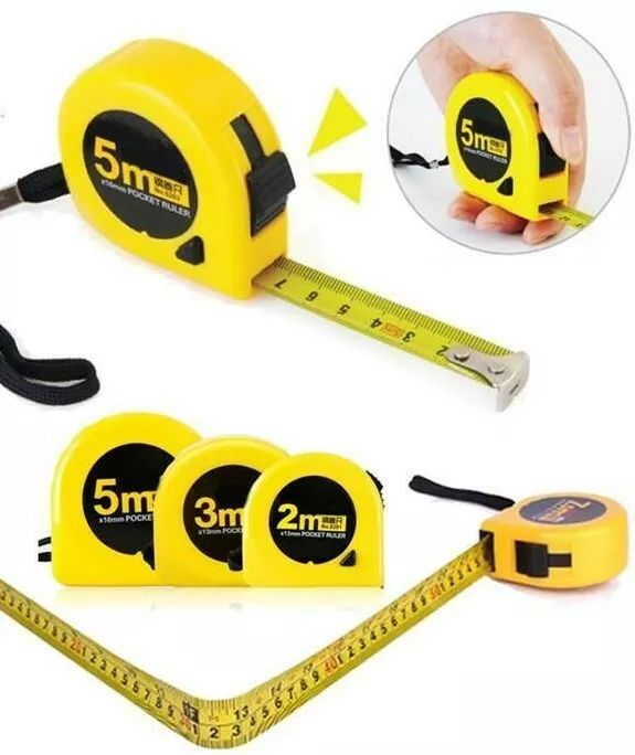 Tape Measure Deli 5m *16mm pocket Ruler