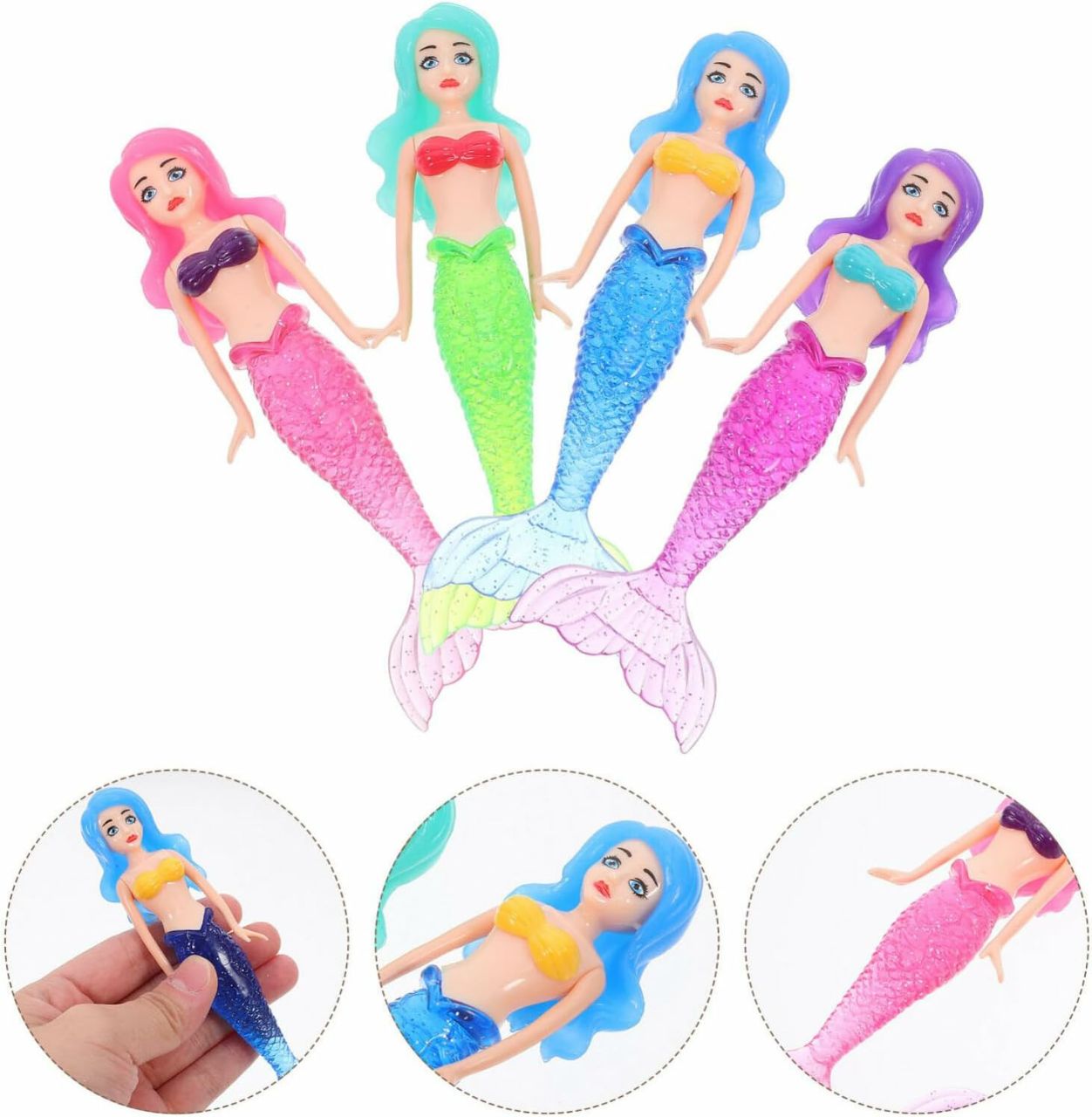 Mermaid Dive Toys 4 Pcs