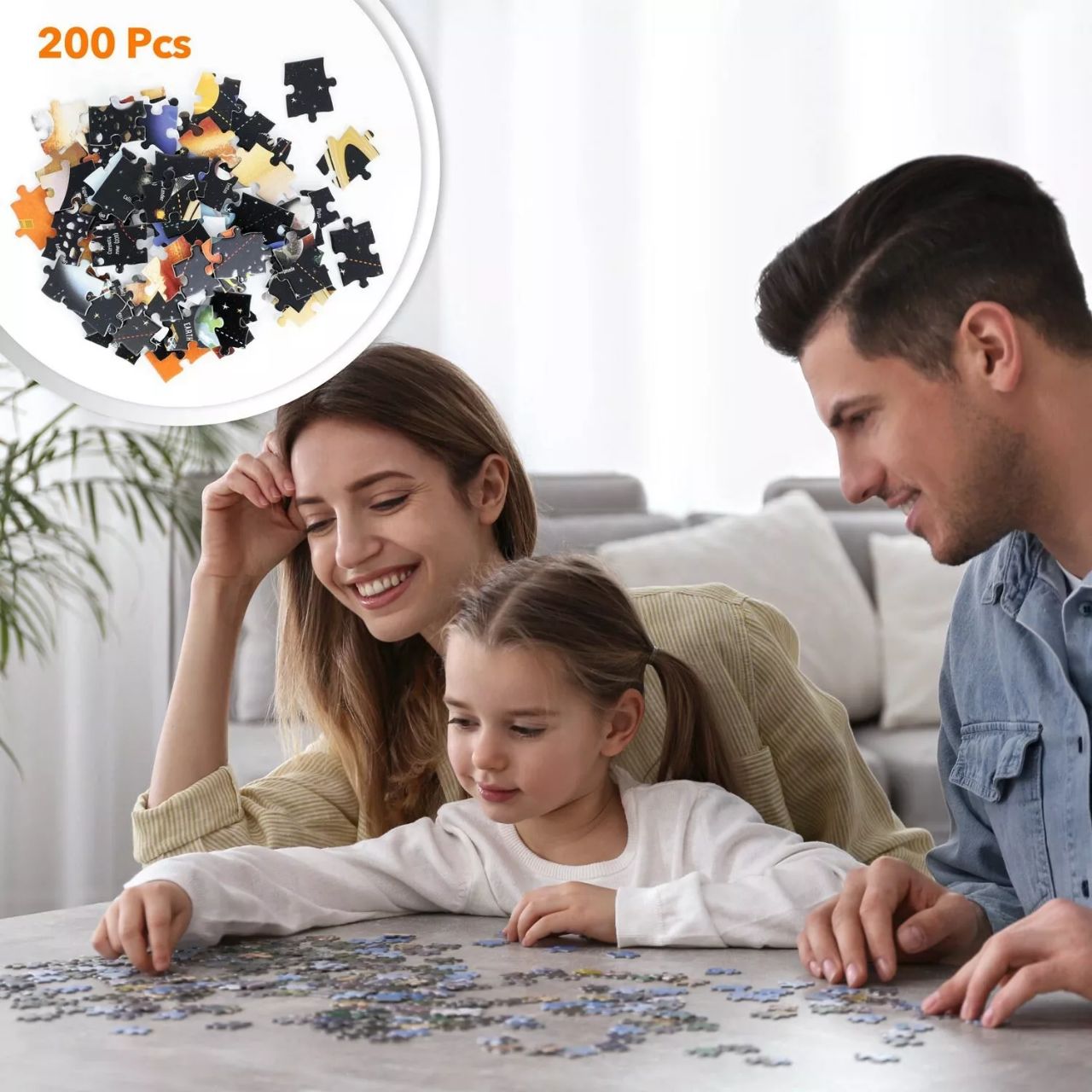 Usborne Book & Jigsaw Puzzle Solar System 200 Pcs