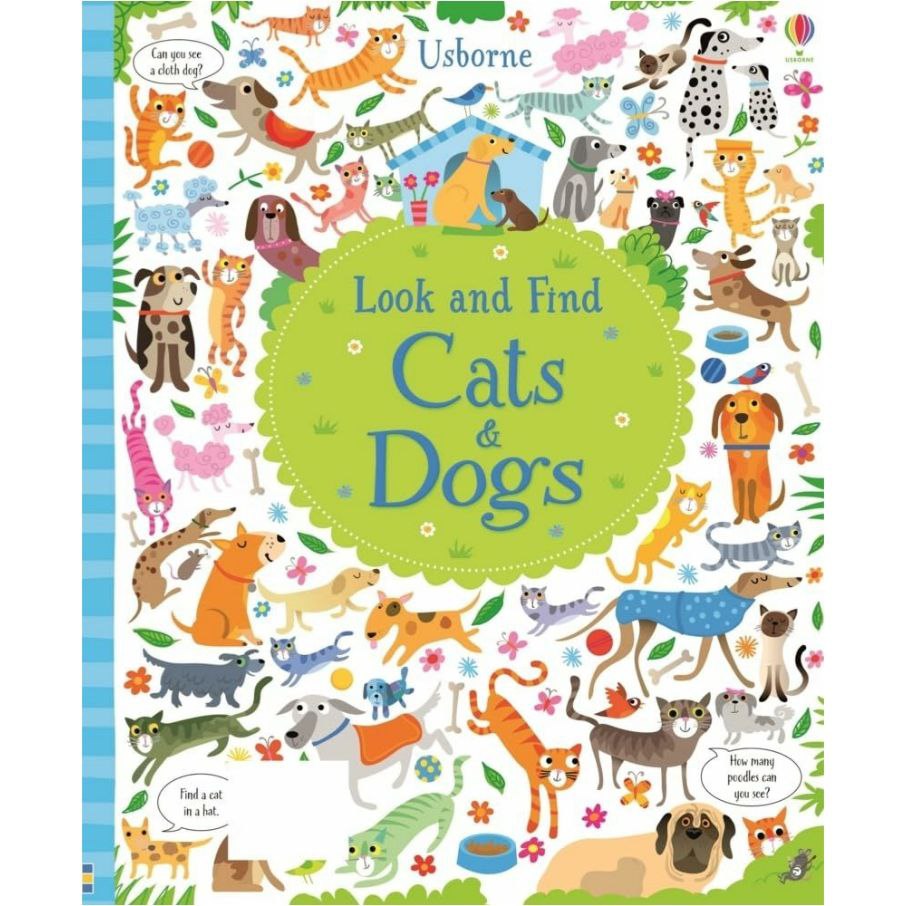 Usborne Look & Find Cats & Dogs Book For Kids