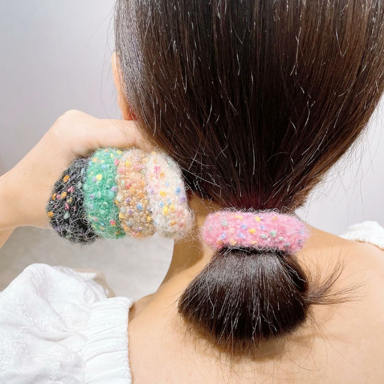 Hair Ties In Wool For women