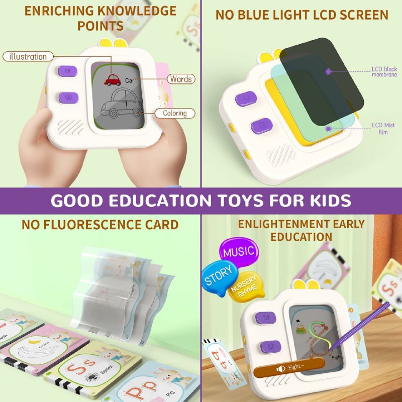 Talking Flash English Educational Toy For Kids with 120 Cards